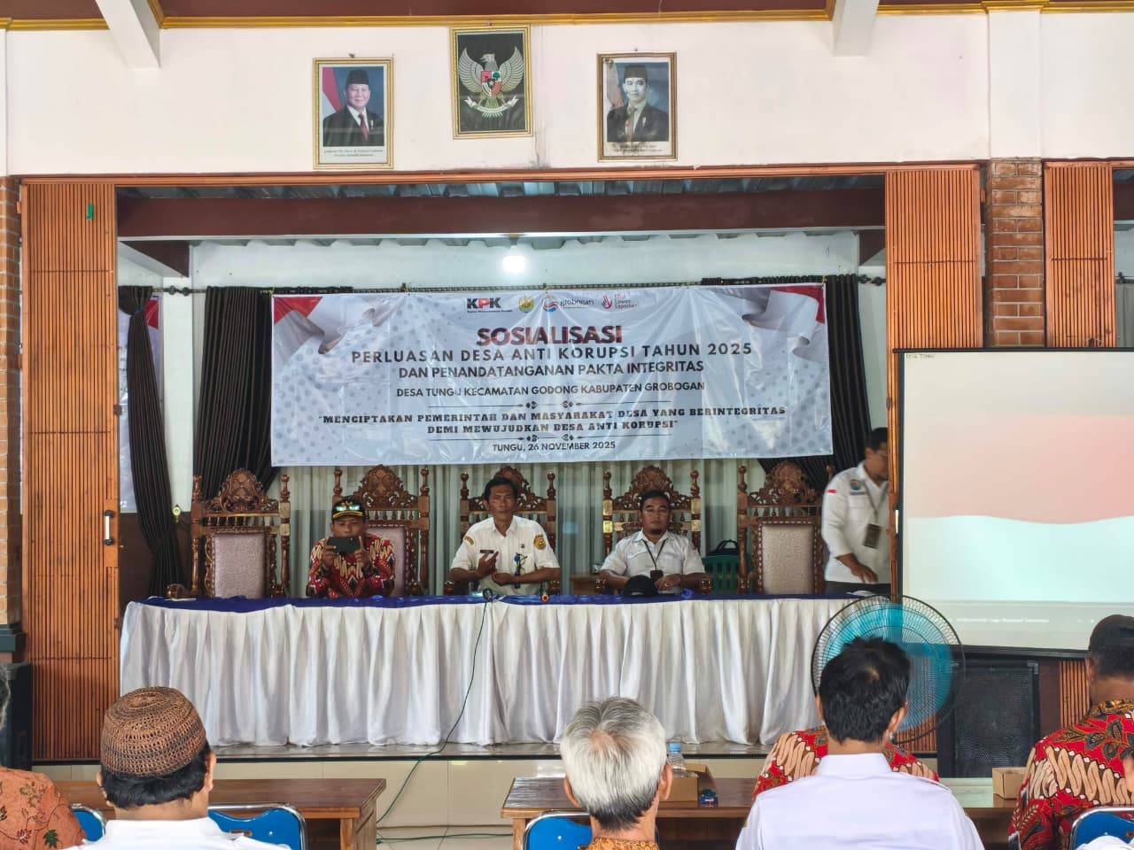 SOSIALISASI PERLUASAN DESA ANTI KORUPSI DAN PENANDATANGANAN PAKTA INTEGRITAS